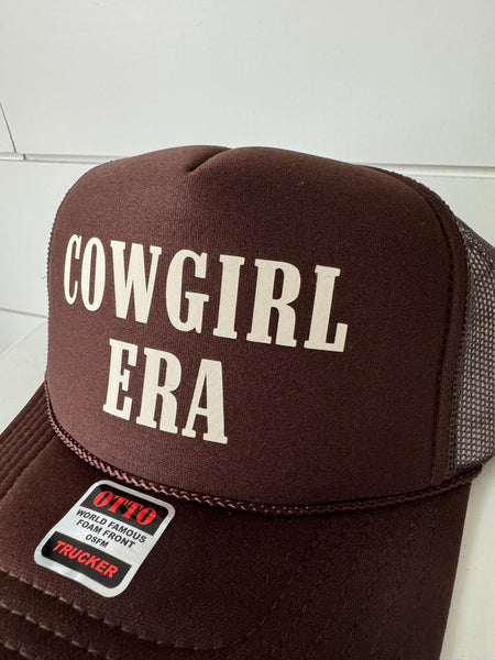 Cowgirl Era Trucker Hat | Brown/Sand