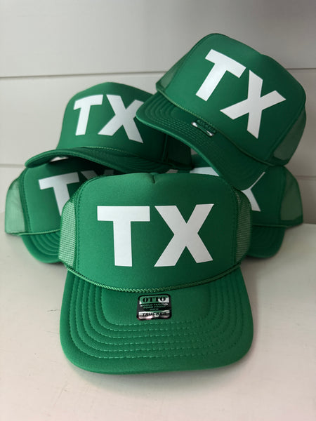 TX Trucker Hat | Kelly & White