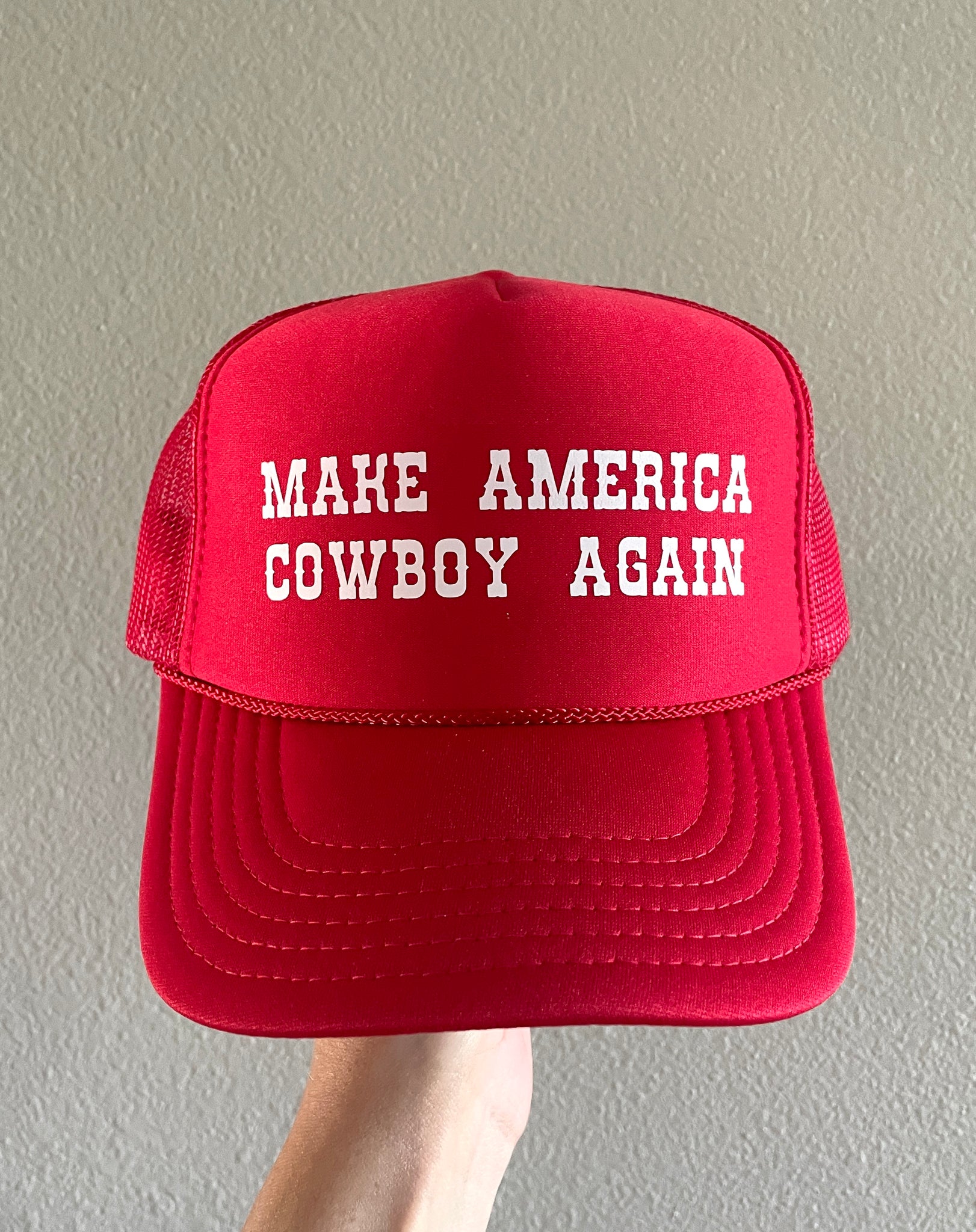 Make America Cowboy Again Trucker Hat