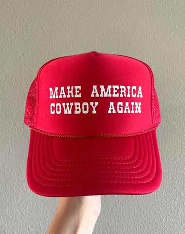 Make America Cowboy Again Trucker Hat