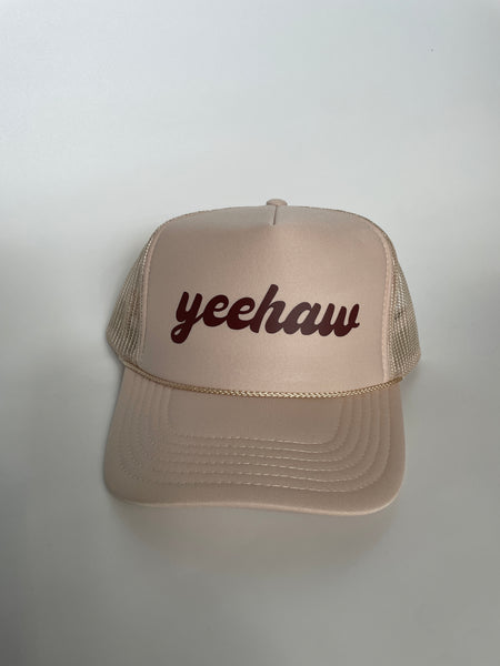 Yeehaw Hat | Tan & Brown