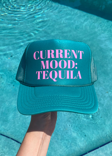 Current Mood Tequila Trucker Hat | Teal