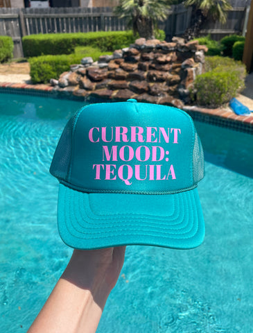 Current Mood Tequila Trucker Hat | Teal