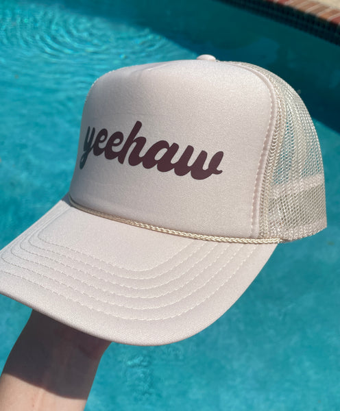 Yeehaw Hat | Tan & Brown