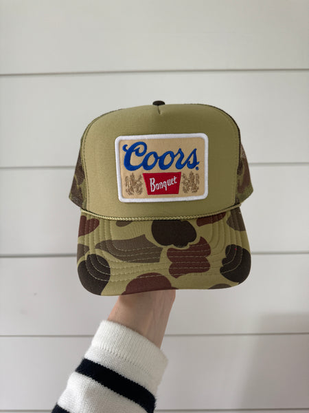 COORS BANQUET Patch Hat | Camo & Green