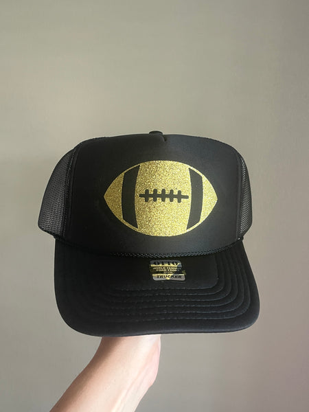 GLITTER FOOTBALL Trucker Hat