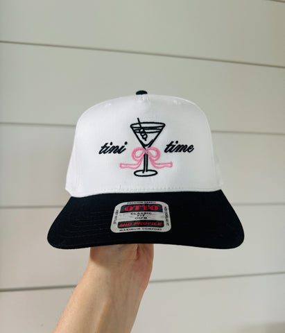 Tini Time Cap - Black/White/Pink