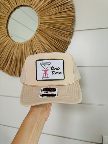Tini Time Patch Hat - Tan