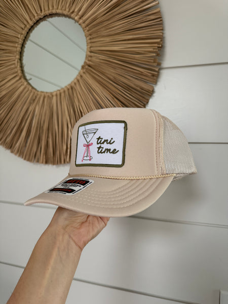 Tini Time Patch Hat - Tan
