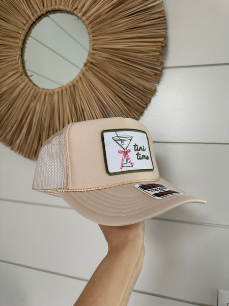 Tini Time Patch Hat - Tan