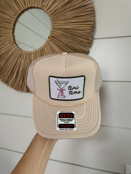 Tini Time Patch Hat - Tan
