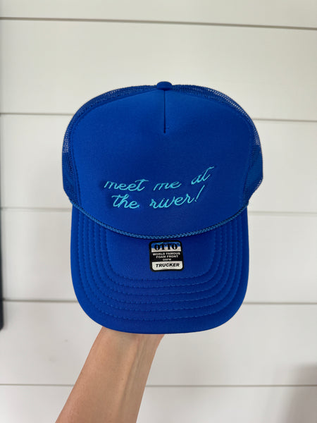 Meet Me at the River Trucker Hat | Embroidered | 2 Colors