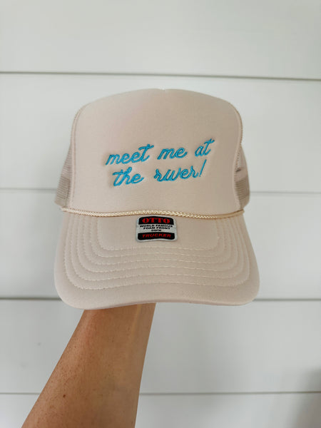 Meet Me at the River Trucker Hat | Embroidered | 2 Colors