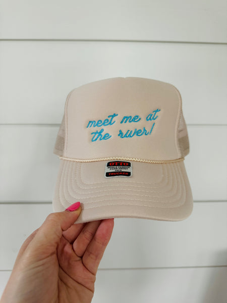 Meet Me at the River Trucker Hat | Embroidered | 2 Colors