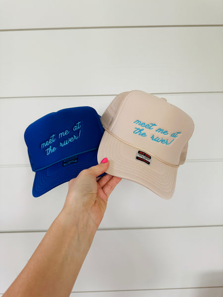 Meet Me at the River Trucker Hat | Embroidered | 2 Colors