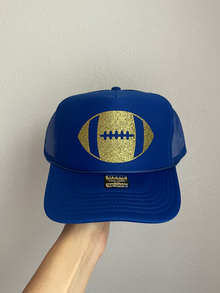 GLITTER FOOTBALL Trucker Hat