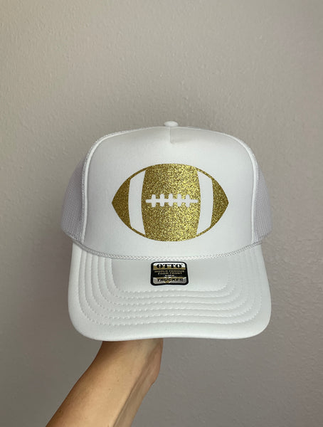 GLITTER FOOTBALL Trucker Hat