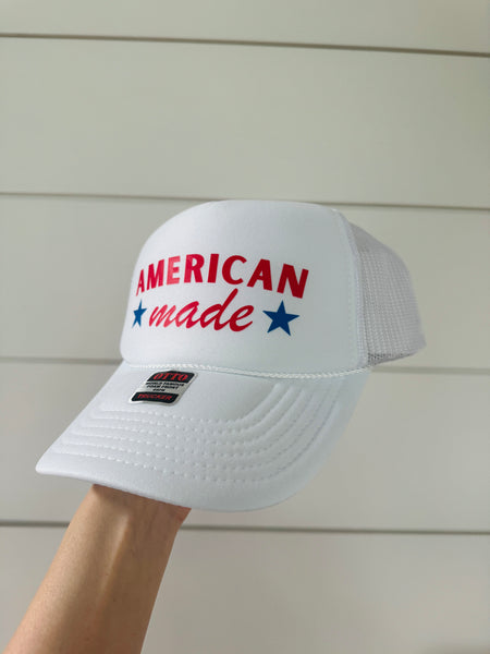 American Made Trucker Hat | White