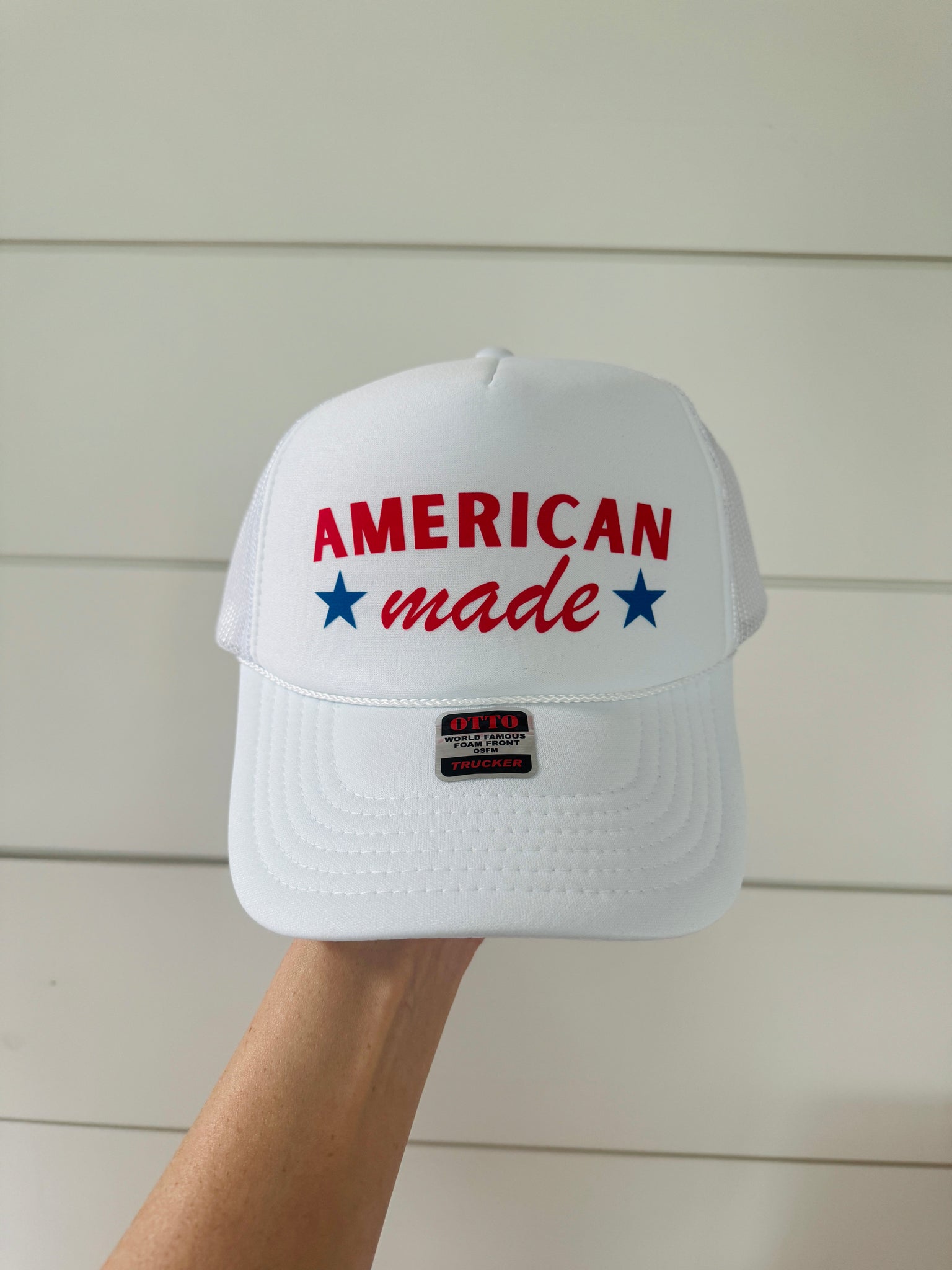 American Made Trucker Hat | White