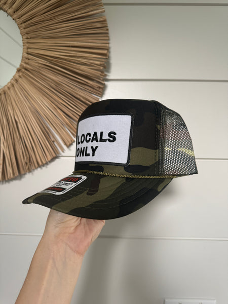 Locals Only Patch Hat - Camo Foam