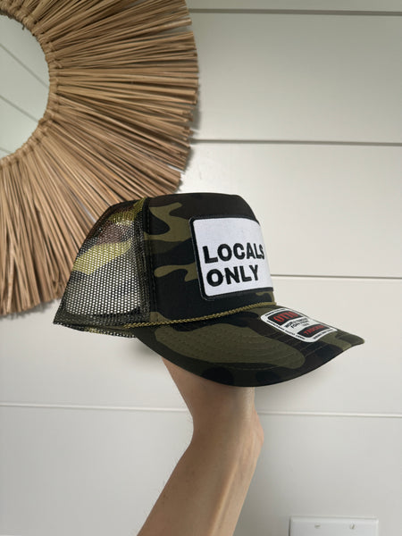 Locals Only Patch Hat - Camo Foam