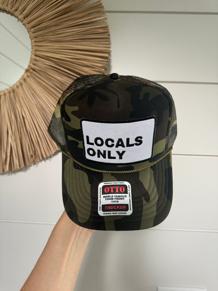 Locals Only Patch Hat - Camo Foam