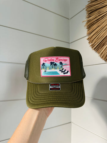 Palm Springs Patch Hat - Olive
