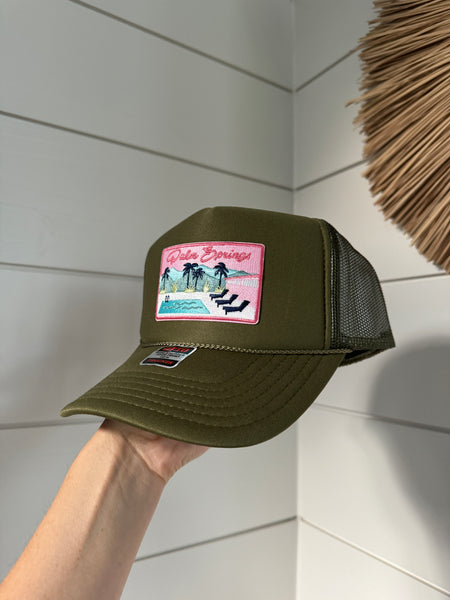 Palm Springs Patch Hat - Olive