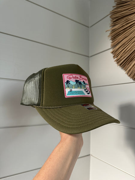 Palm Springs Patch Hat - Olive