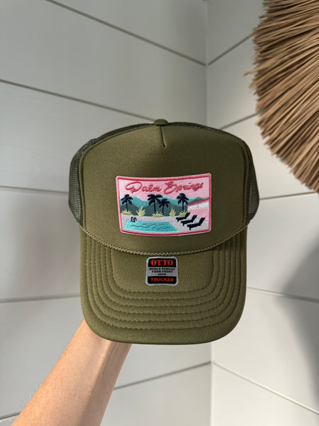 Palm Springs Patch Hat - Olive