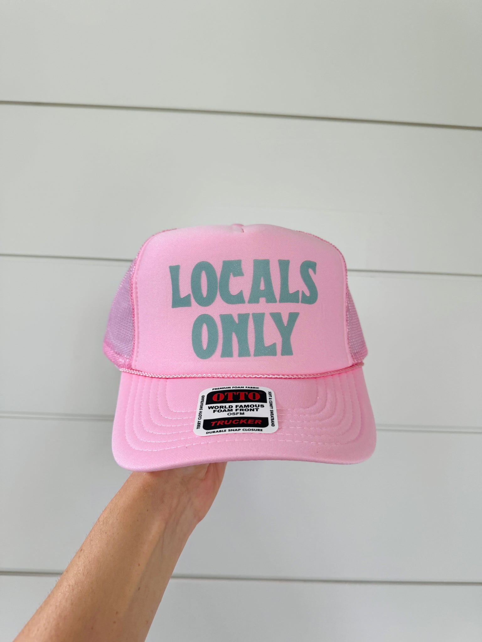 Locals Only Trucker Hat - Pink & Turquoise