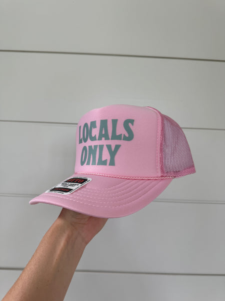 Locals Only Trucker Hat - Pink & Turquoise