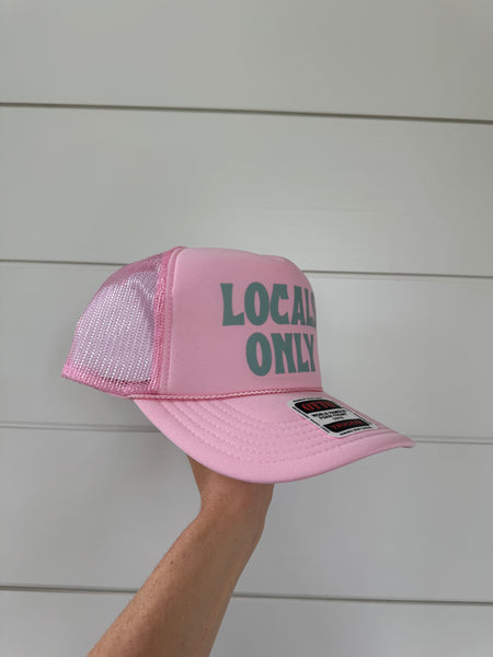 Locals Only Trucker Hat - Pink & Turquoise