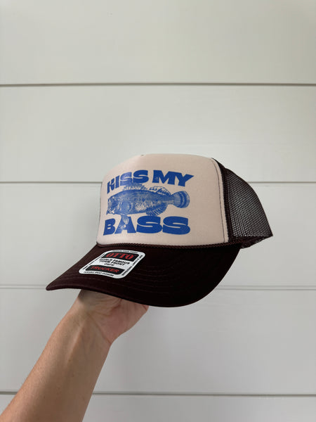 Kiss My Bass Trucker Hat
