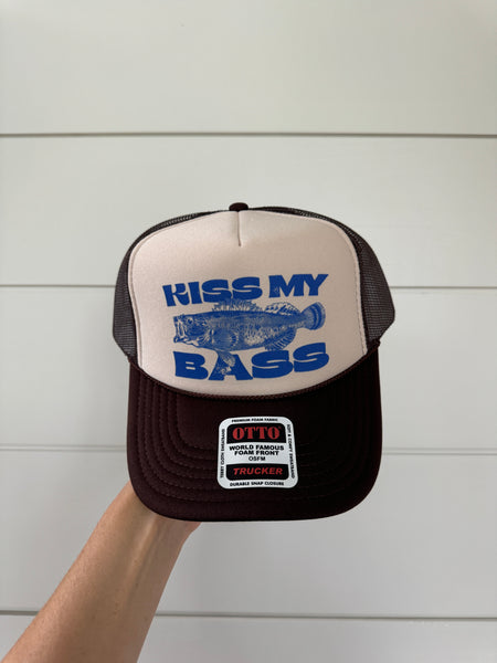 Kiss My Bass Trucker Hat