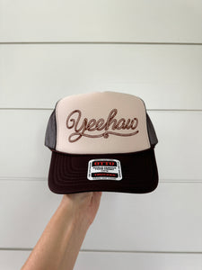Yeehaw Cursive Rope Trucker Hat