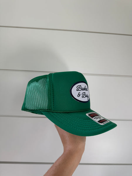 Booked & Busy Patch Hat - Kelly & Navy