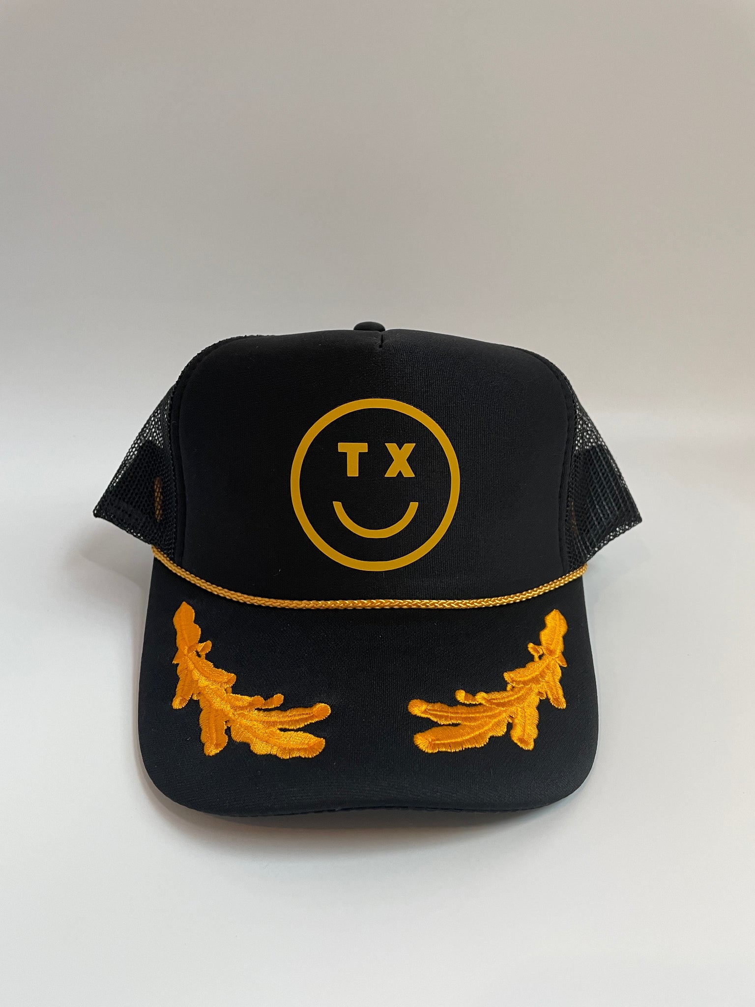 TX SMILEY HAT | Black & Yellow