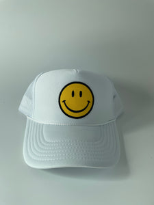 SMILEY Trucker Hat - White