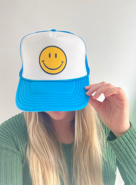 SMILEY Trucker Hat - Blue/White