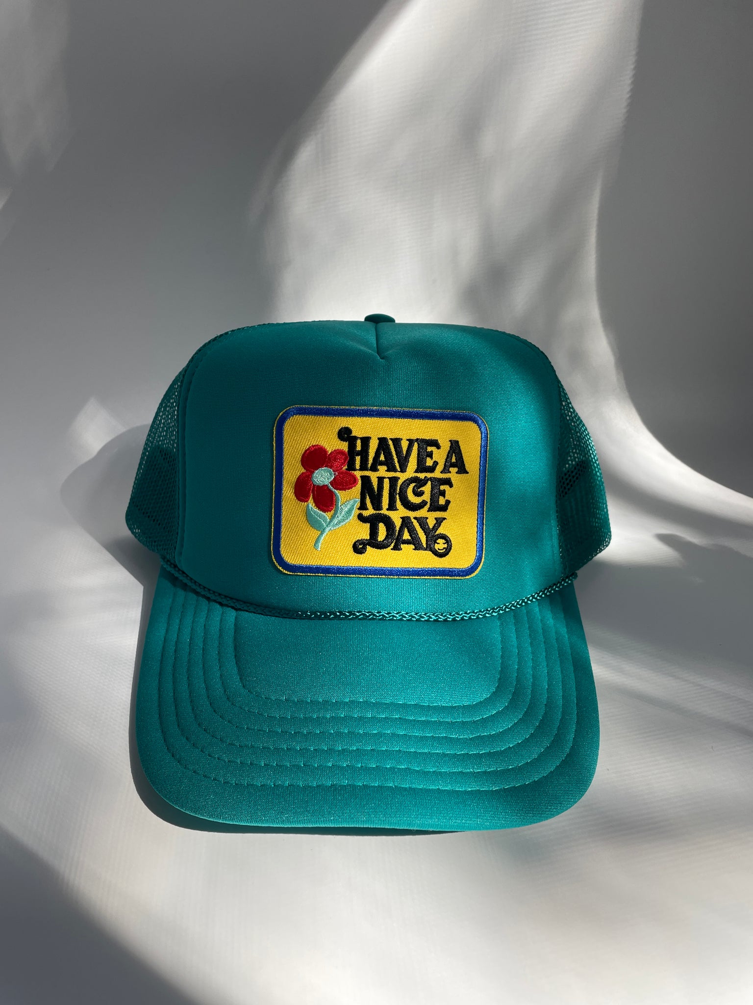 Have a Nice Day Trucker Hat - TEAL